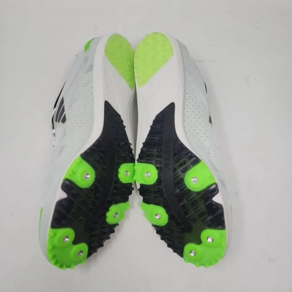 Adidas Adizero XCS Shoes Mens Size 10.5 White Green Track Running Spikes GX6681